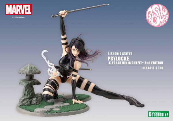 Psylocke (X-Force Ninja Outfit, 2nd Edition), X-Men, Kotobukiya, Pre-Painted, 1/7